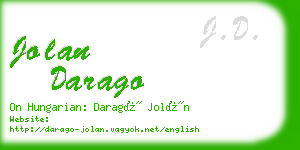 jolan darago business card